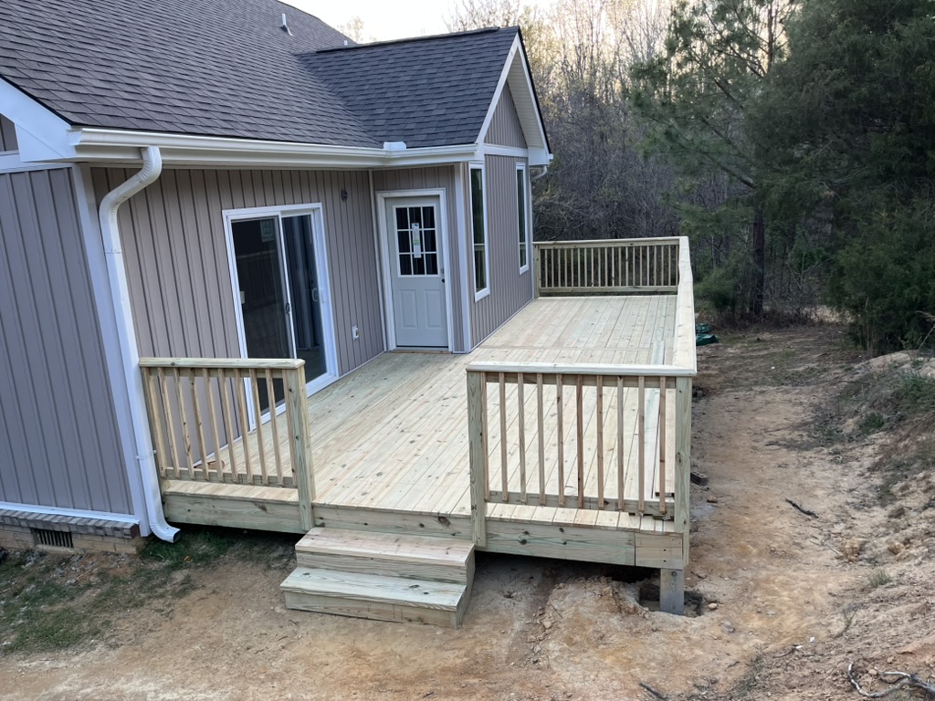 Custom wood deck
