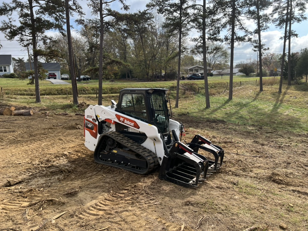 Brush removal with skid steer